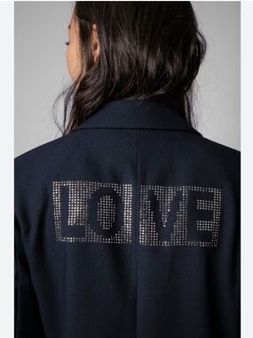 Zadig & Voltaire Viva Strass LOVE Blazer